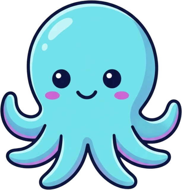 Dead Internet Octopus Mascot